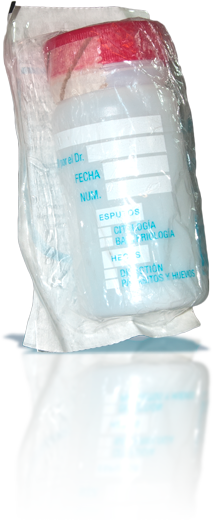 Packed 135 ml urine sampling container